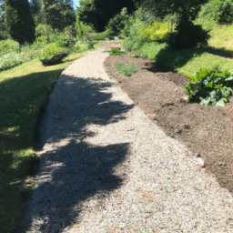 Pose de gravier blanc pour allée-chemin Ambares-et-Lagrave